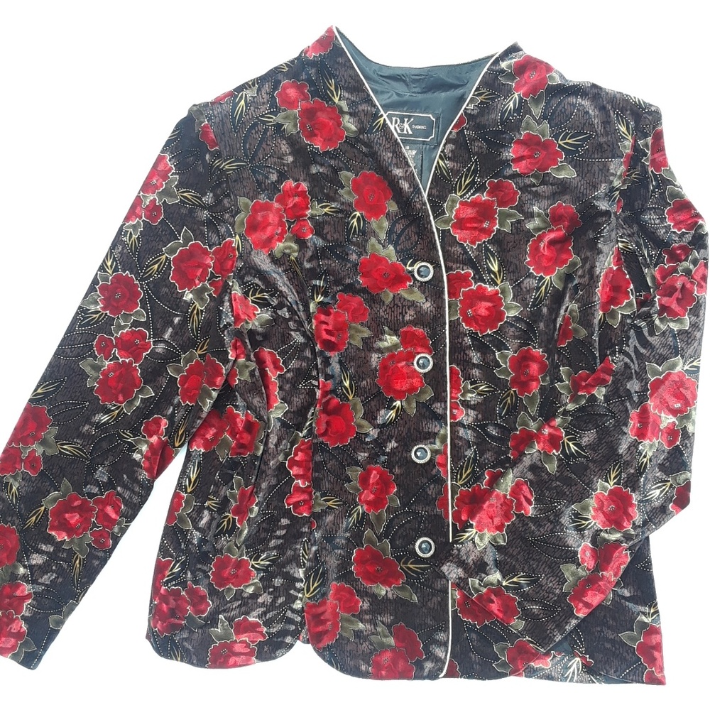 R & K Evening Velvet Lightweight Jacket